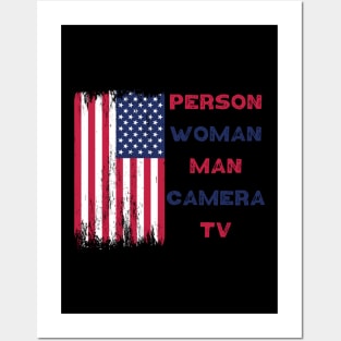 person woman man camera tv Posters and Art